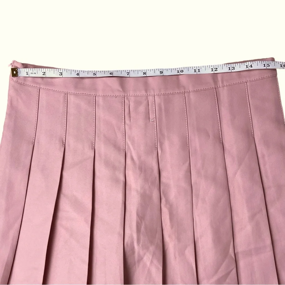 Princess Polly Tahls Mini Skirt Pink Pleated Tenniscore Preppy NWT - Picture 3 of 7